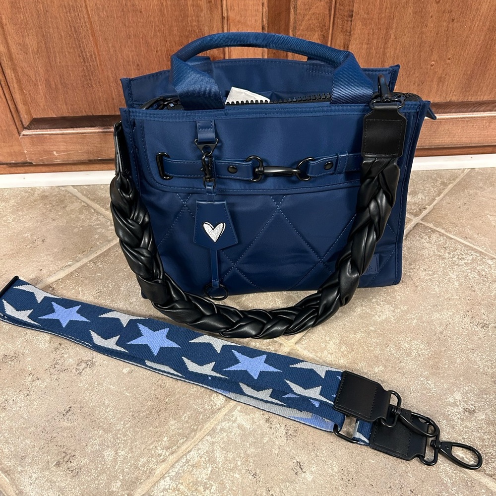 Shawn Killinger x IHKWIP The Superstar Satchel with Multi-Straps- Midnight Navy